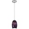 Access Lighting Chianti, Pendant, Brushed Steel Finish, Purple Swirl Glass 28078-1C-BS/PLS - alternate 1